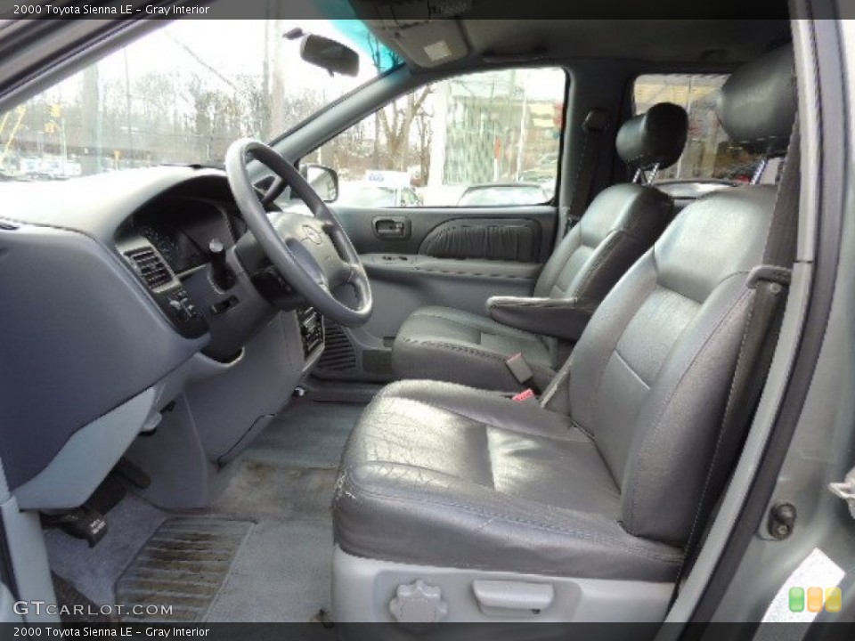 Gray 2000 Toyota Sienna Interiors