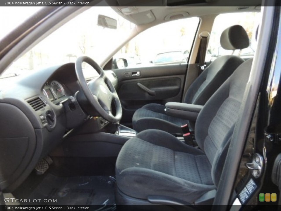 Black Interior Front Seat for the 2004 Volkswagen Jetta GLS Sedan #77594036