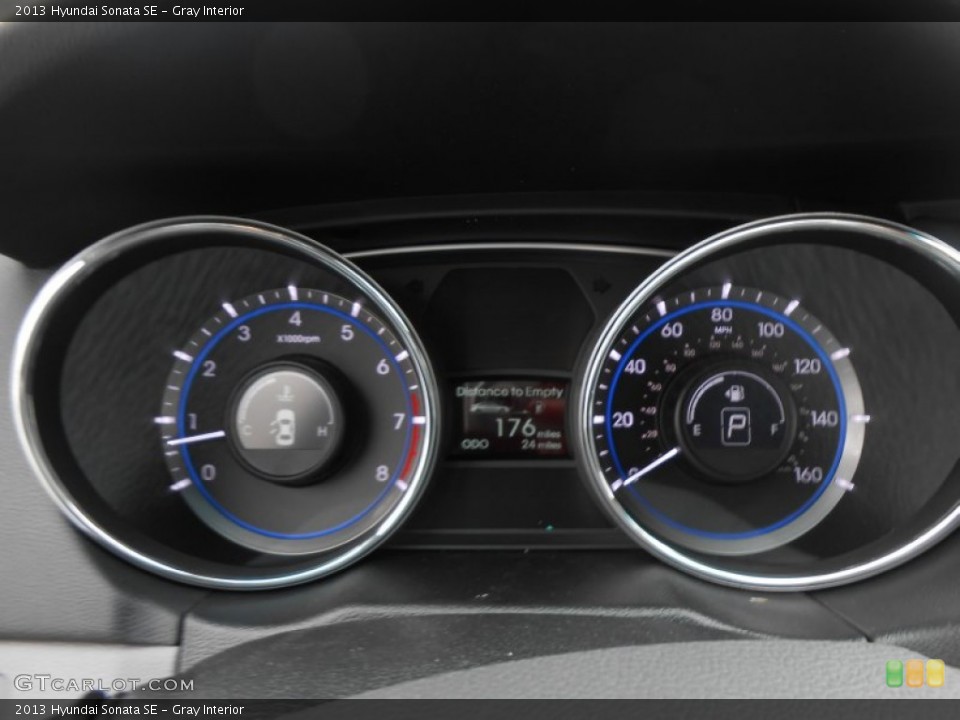 Gray Interior Gauges for the 2013 Hyundai Sonata SE #77594174