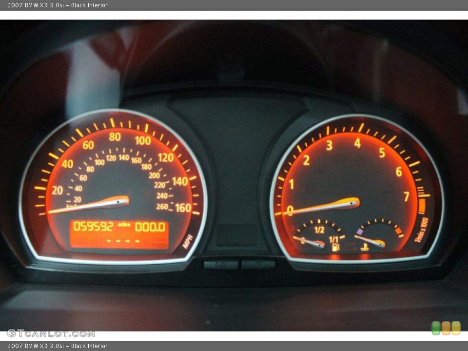 Black Interior Gauges for the 2007 BMW X3 3.0si #77596041
