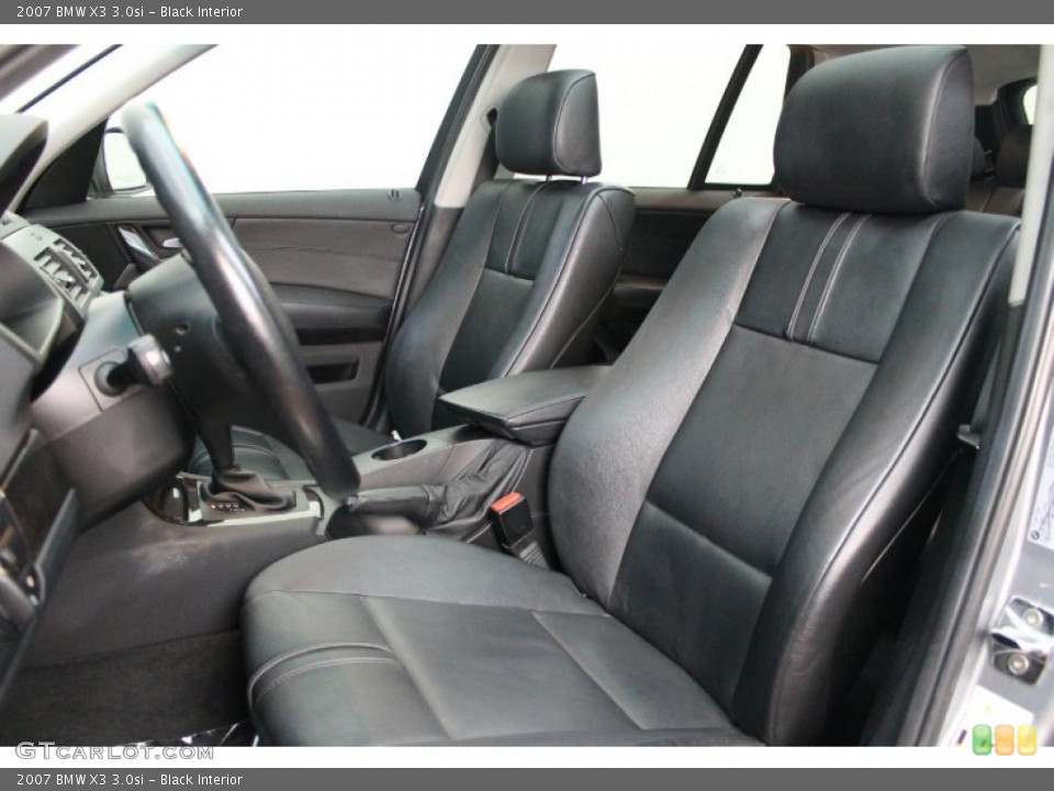 Black Interior Front Seat for the 2007 BMW X3 3.0si #77596134