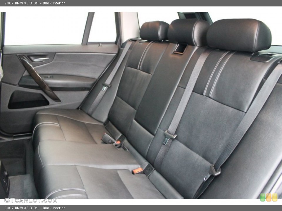 Black Interior Rear Seat for the 2007 BMW X3 3.0si #77596174