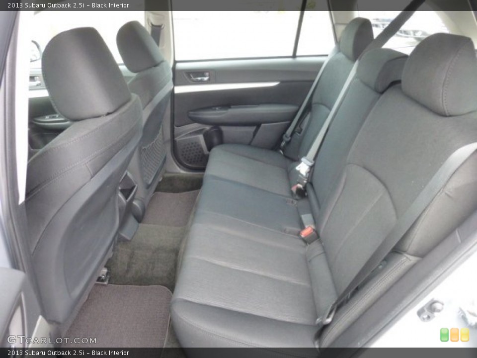Black Interior Rear Seat for the 2013 Subaru Outback 2.5i #77596176