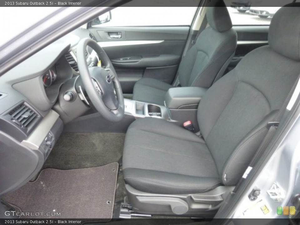 Black Interior Front Seat for the 2013 Subaru Outback 2.5i #77596224