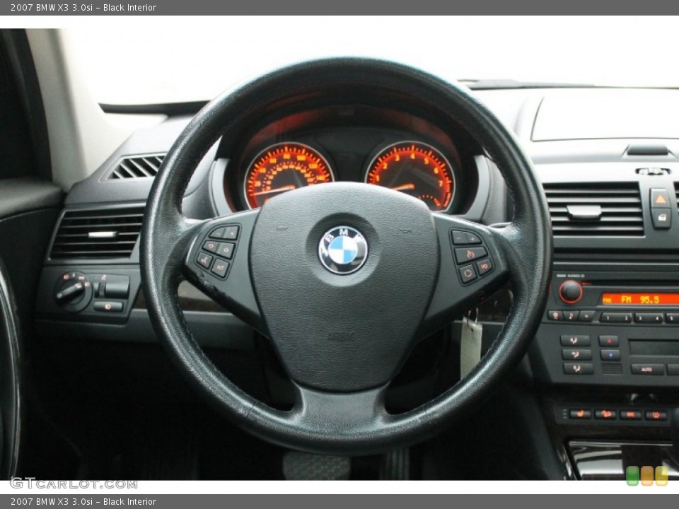 Black Interior Steering Wheel for the 2007 BMW X3 3.0si #77596326