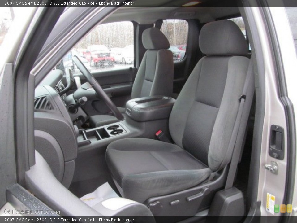 Ebony Black 2007 GMC Sierra 2500HD Interiors