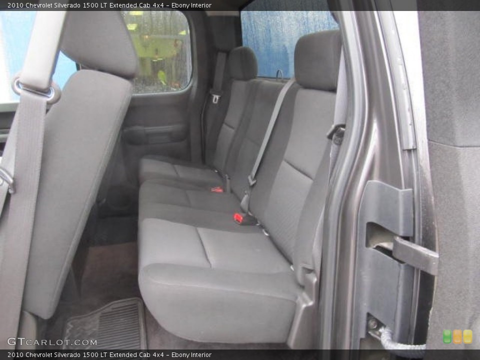 Ebony Interior Rear Seat for the 2010 Chevrolet Silverado 1500 LT Extended Cab 4x4 #77596785