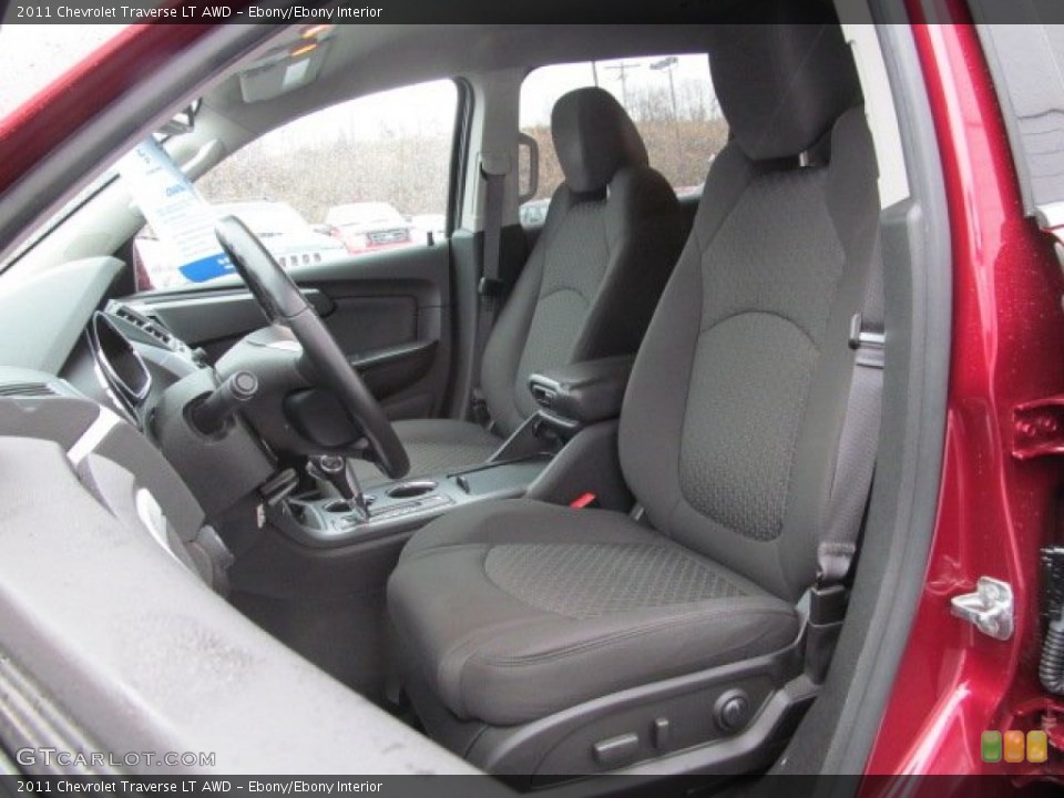 Ebony/Ebony Interior Front Seat for the 2011 Chevrolet Traverse LT AWD #77597092