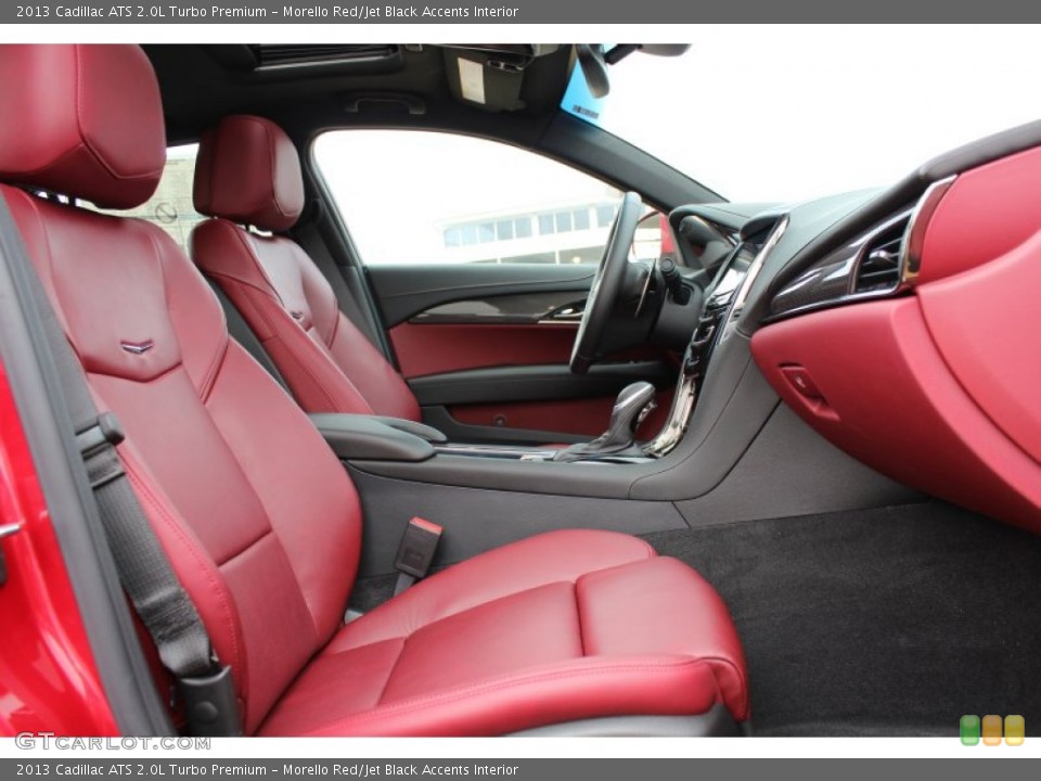 Morello Red/Jet Black Accents Interior Front Seat for the 2013 Cadillac ATS 2.0L Turbo Premium #77597228