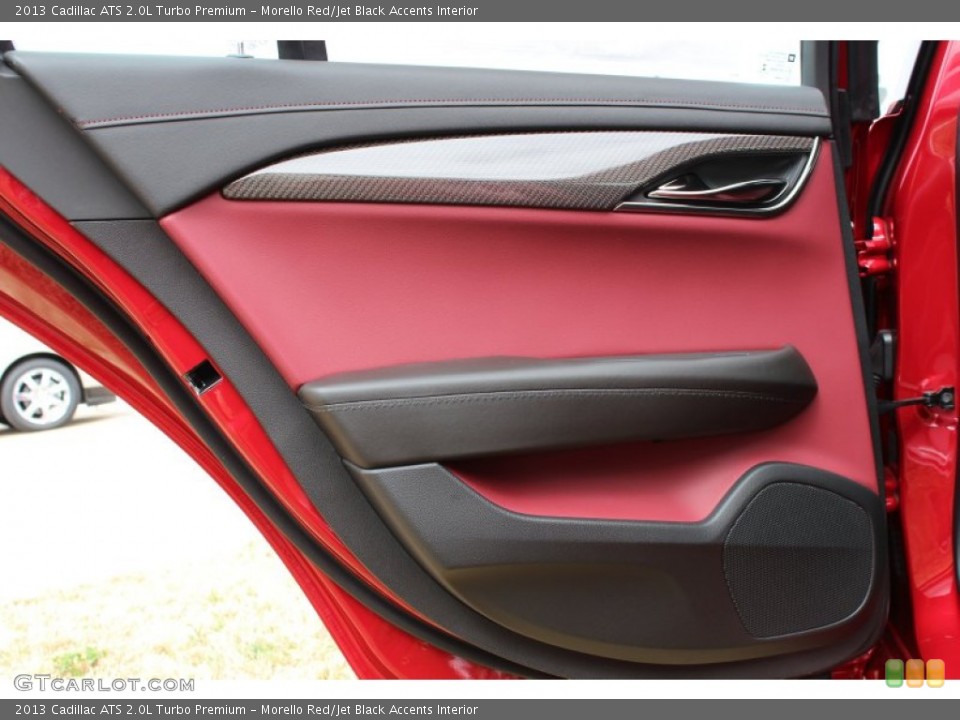 Morello Red/Jet Black Accents Interior Door Panel for the 2013 Cadillac ATS 2.0L Turbo Premium #77597252
