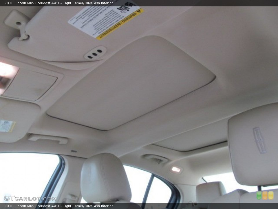 Light Camel/Olive Ash Interior Sunroof for the 2010 Lincoln MKS EcoBoost AWD #77597341