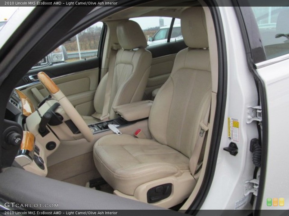 Light Camel/Olive Ash Interior Front Seat for the 2010 Lincoln MKS EcoBoost AWD #77597403