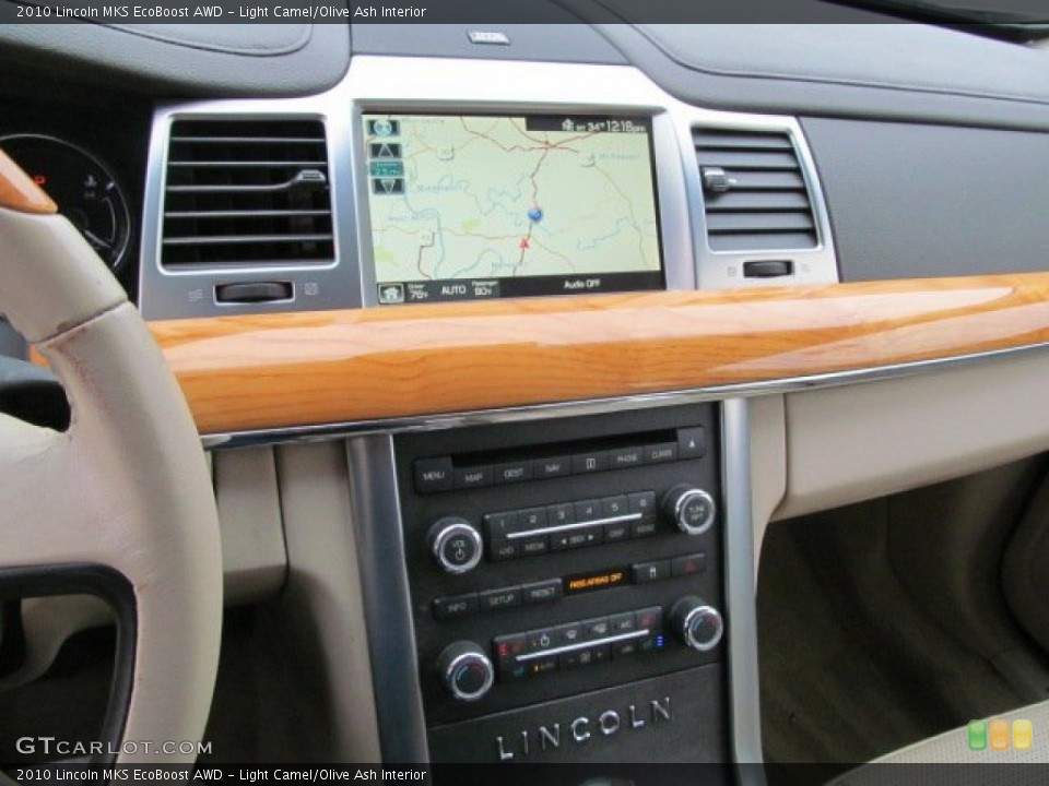 Light Camel/Olive Ash Interior Controls for the 2010 Lincoln MKS EcoBoost AWD #77597442