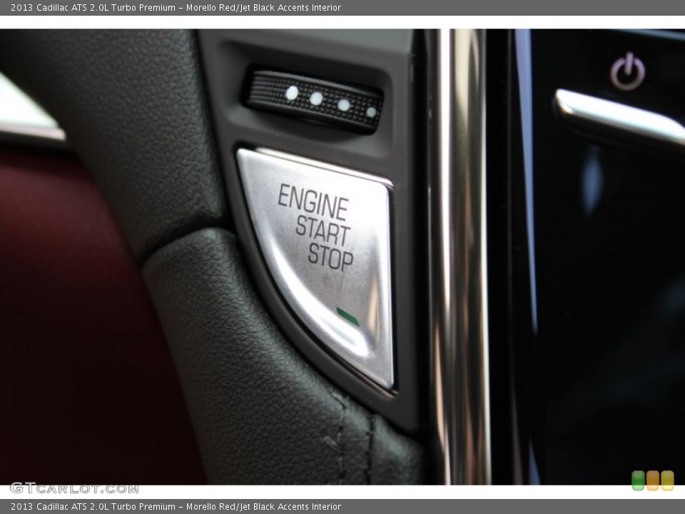 Morello Red/Jet Black Accents Interior Controls for the 2013 Cadillac ATS 2.0L Turbo Premium #77597469