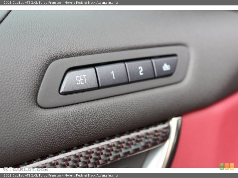 Morello Red/Jet Black Accents Interior Controls for the 2013 Cadillac ATS 2.0L Turbo Premium #77597488