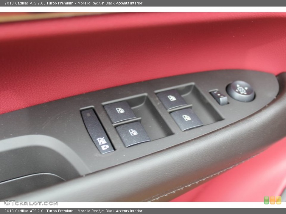 Morello Red/Jet Black Accents Interior Controls for the 2013 Cadillac ATS 2.0L Turbo Premium #77597515