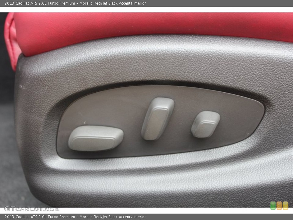 Morello Red/Jet Black Accents Interior Controls for the 2013 Cadillac ATS 2.0L Turbo Premium #77597564
