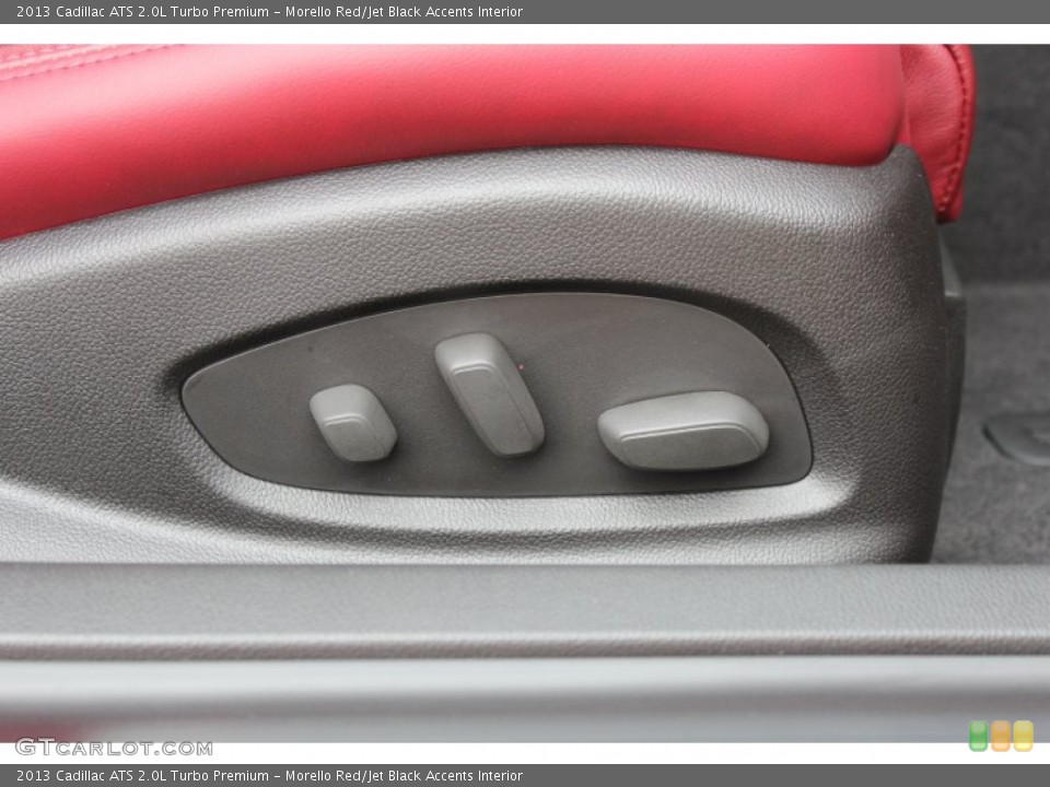 Morello Red/Jet Black Accents Interior Controls for the 2013 Cadillac ATS 2.0L Turbo Premium #77597586