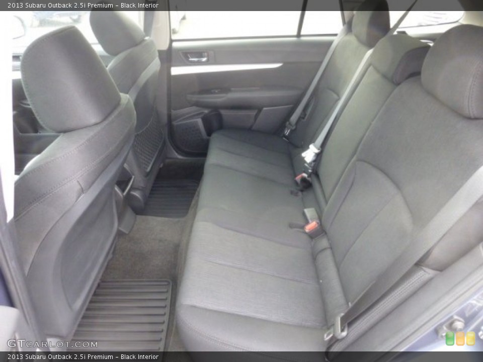 Black Interior Rear Seat for the 2013 Subaru Outback 2.5i Premium #77597899