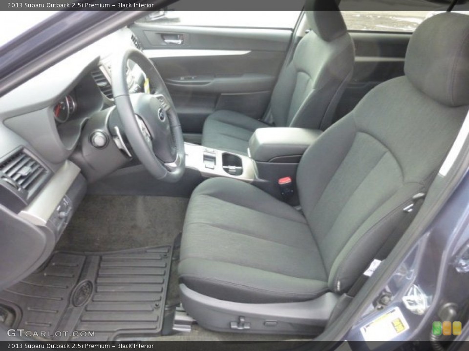 Black Interior Front Seat for the 2013 Subaru Outback 2.5i Premium #77597930