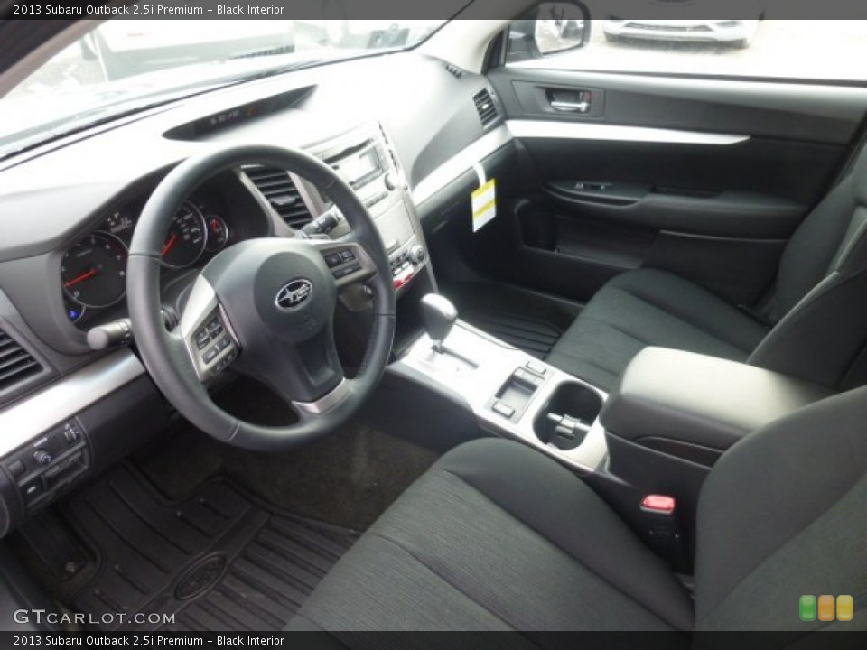 Black Interior Prime Interior for the 2013 Subaru Outback 2.5i Premium #77597946