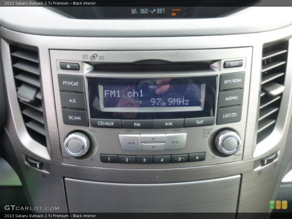 Black Interior Controls for the 2013 Subaru Outback 2.5i Premium #77598000