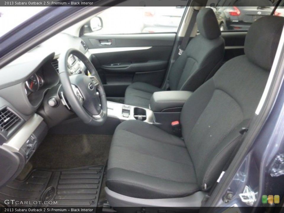 Black Interior Front Seat for the 2013 Subaru Outback 2.5i Premium #77598307