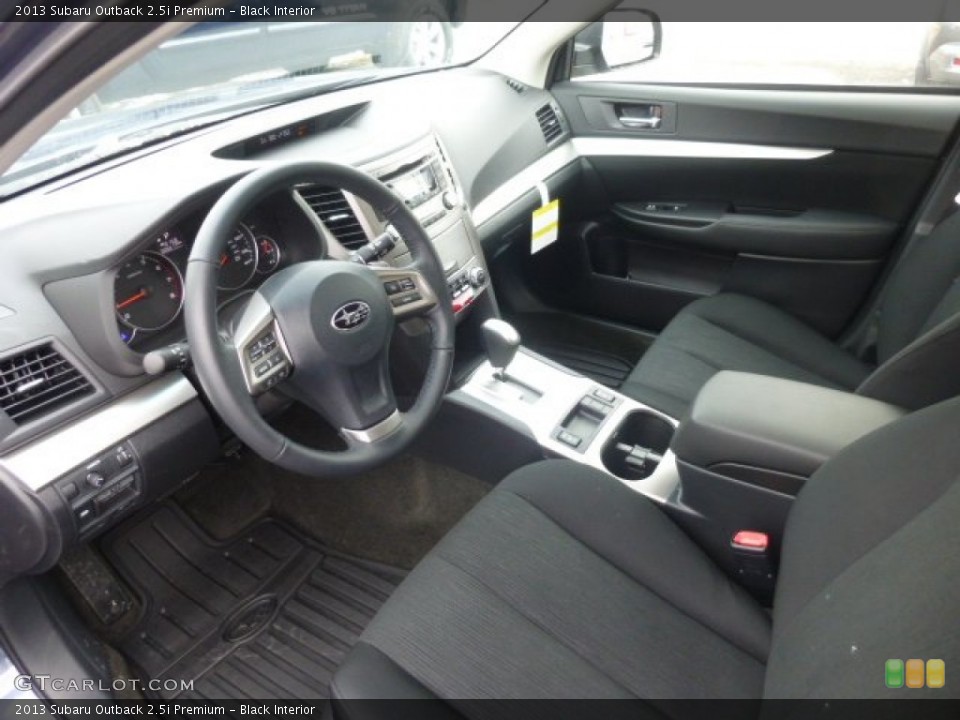 Black Interior Prime Interior for the 2013 Subaru Outback 2.5i Premium #77598333