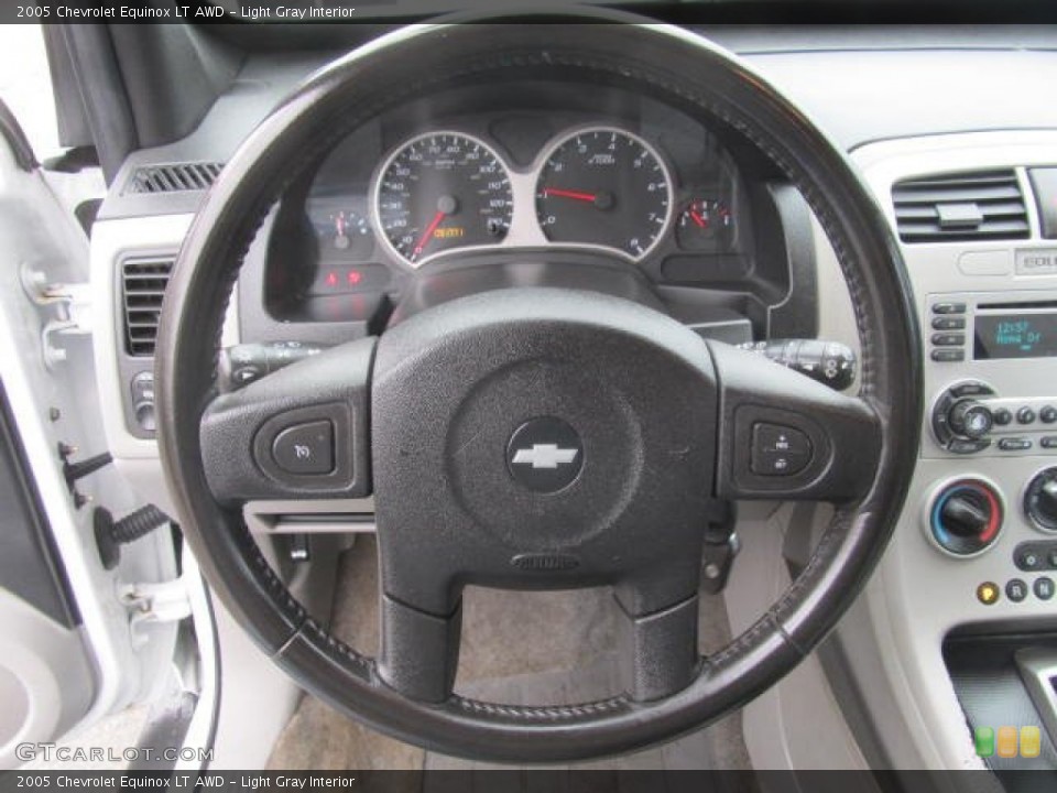 Light Gray Interior Steering Wheel for the 2005 Chevrolet Equinox LT AWD #77598405