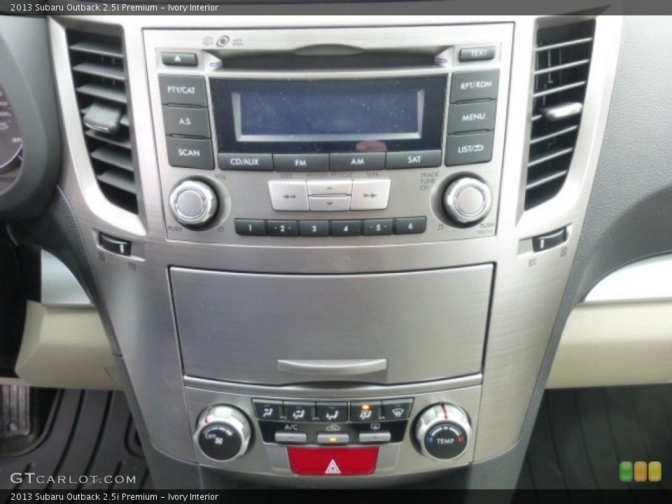 Ivory Interior Controls for the 2013 Subaru Outback 2.5i Premium #77598801