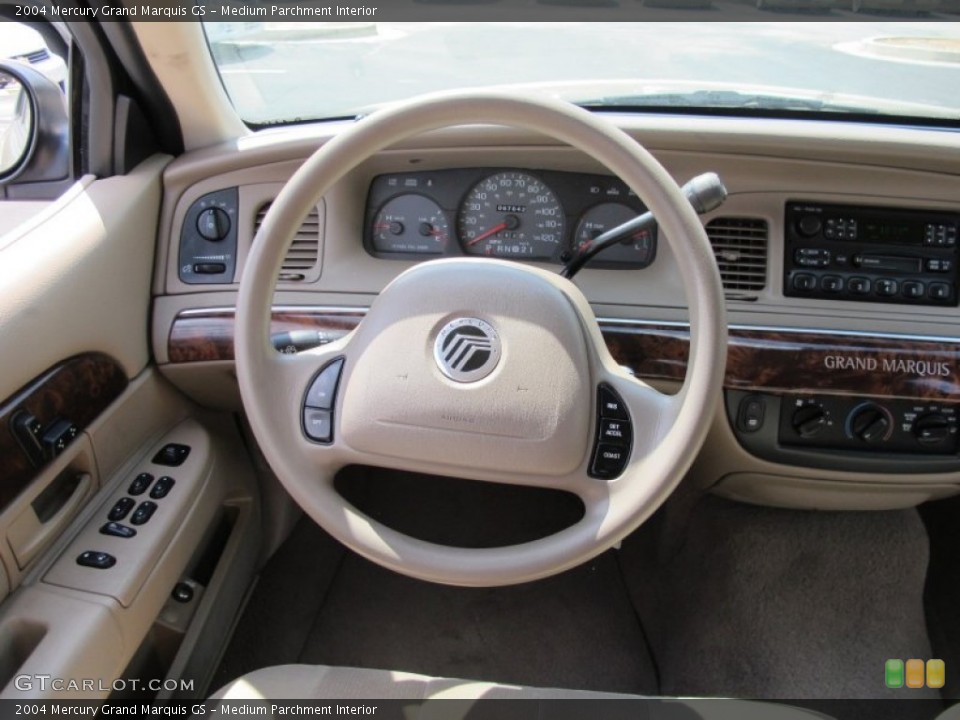 Medium Parchment Interior Steering Wheel for the 2004 Mercury Grand Marquis GS #77599897