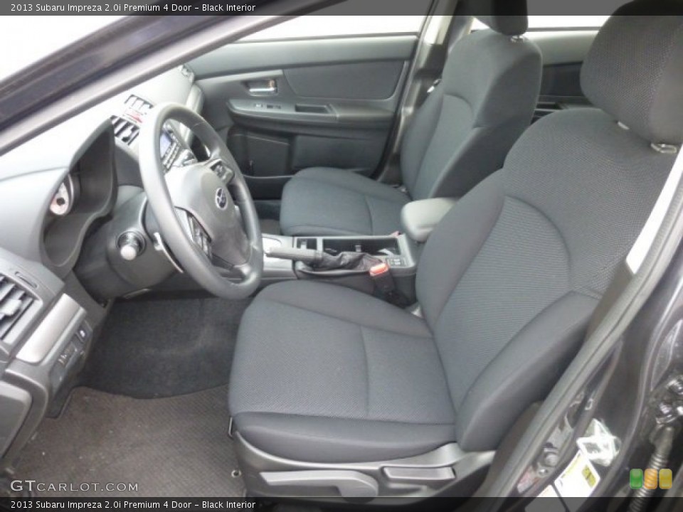 Black Interior Front Seat for the 2013 Subaru Impreza 2.0i Premium 4 Door #77599911