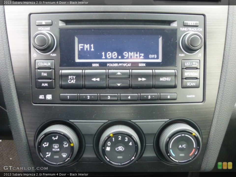Black Interior Controls for the 2013 Subaru Impreza 2.0i Premium 4 Door #77599980