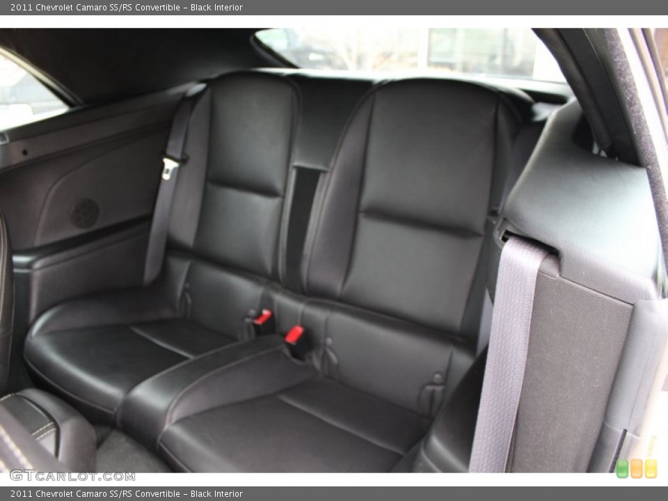 Black Interior Rear Seat for the 2011 Chevrolet Camaro SS/RS Convertible #77600082