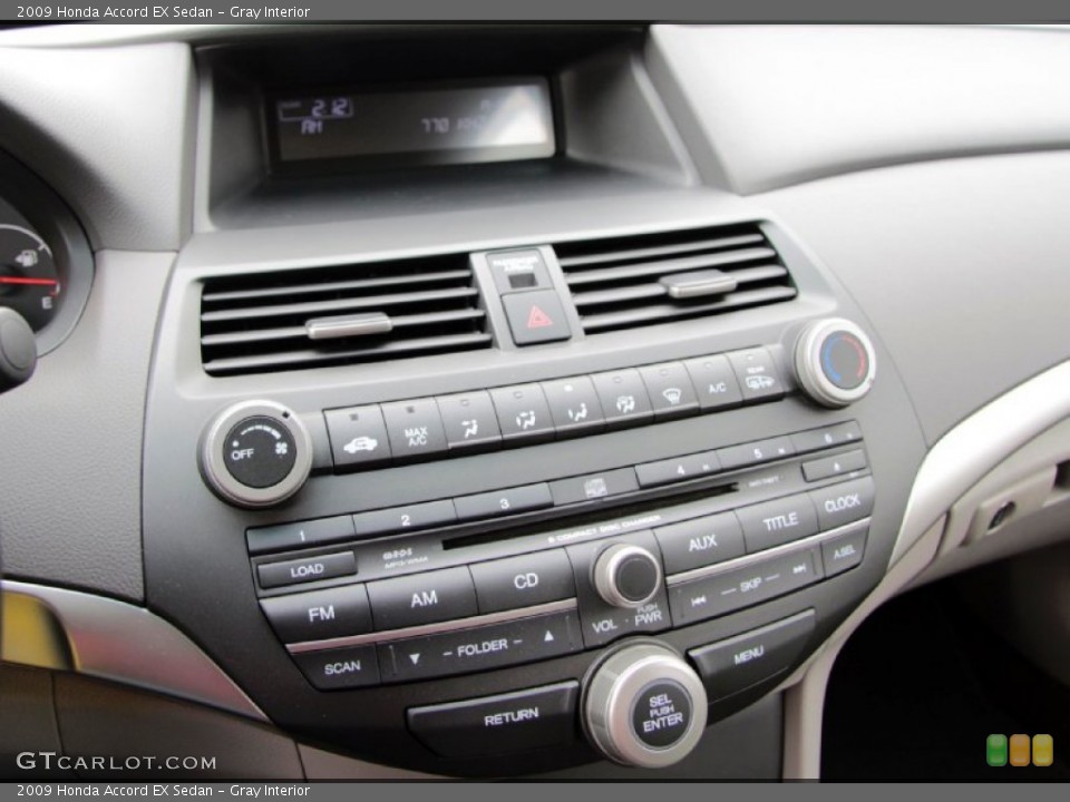 Gray Interior Controls for the 2009 Honda Accord EX Sedan #77600514