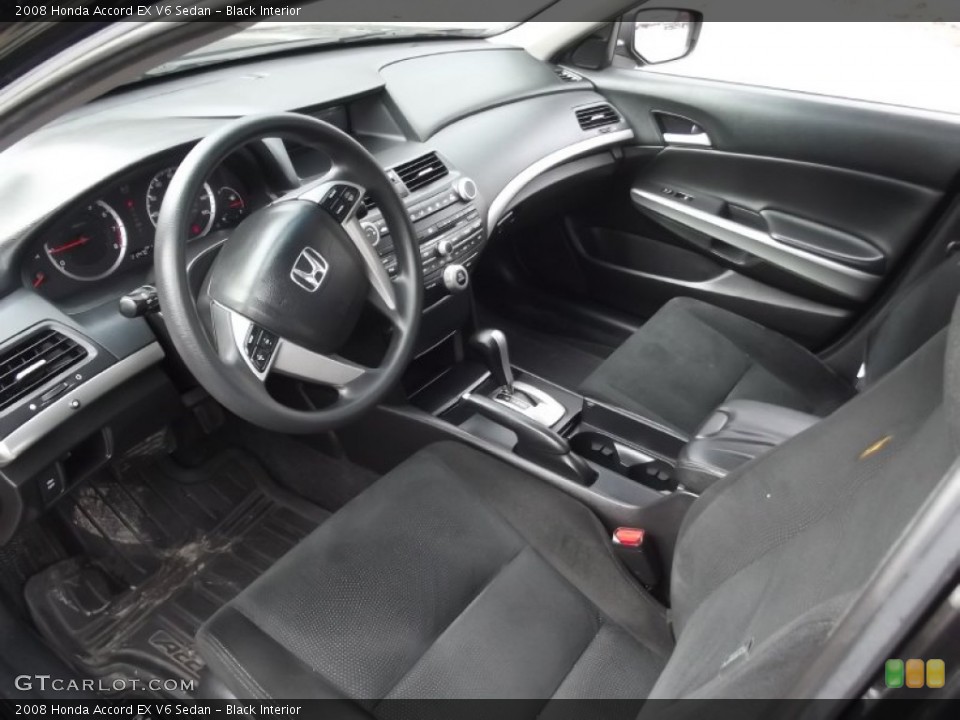 Black Interior Prime Interior for the 2008 Honda Accord EX V6 Sedan #77601907