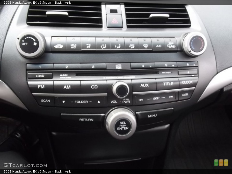 Black Interior Controls for the 2008 Honda Accord EX V6 Sedan #77602086