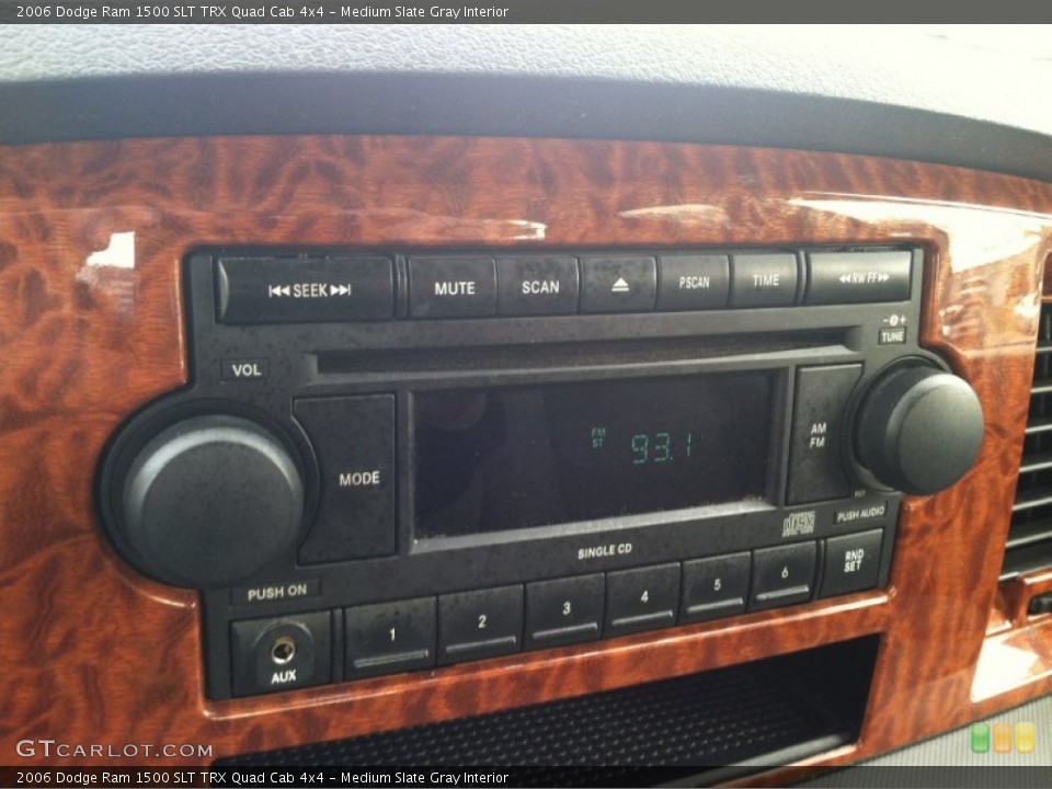 Medium Slate Gray Interior Audio System for the 2006 Dodge Ram 1500 SLT TRX Quad Cab 4x4 #77602368