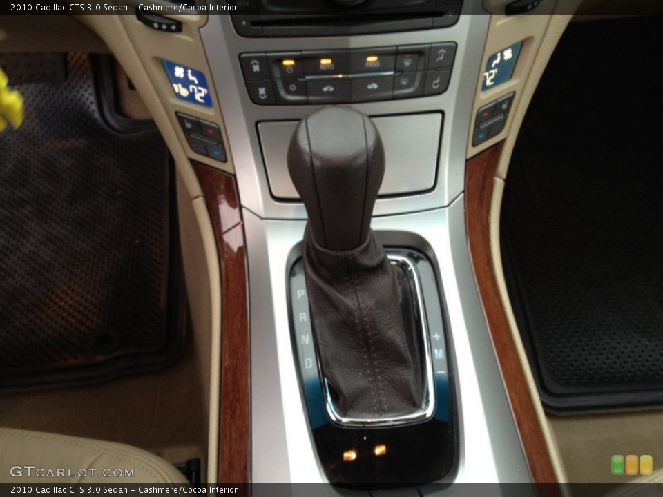 Cashmere/Cocoa Interior Transmission for the 2010 Cadillac CTS 3.0 Sedan #77603112