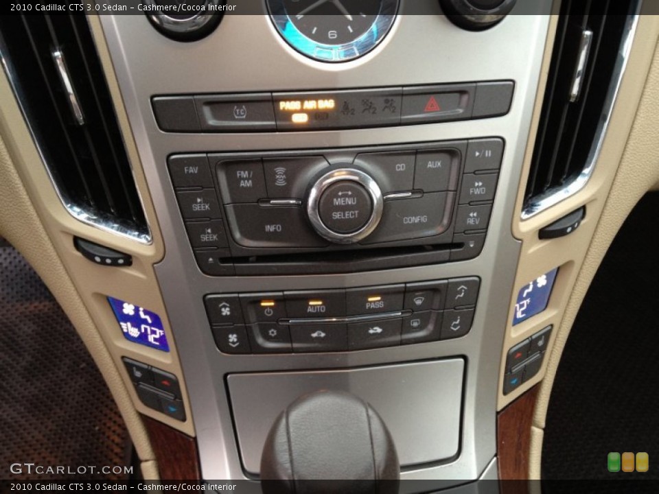 Cashmere/Cocoa Interior Controls for the 2010 Cadillac CTS 3.0 Sedan #77603130