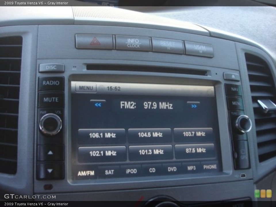 Gray Interior Controls for the 2009 Toyota Venza V6 #77603950