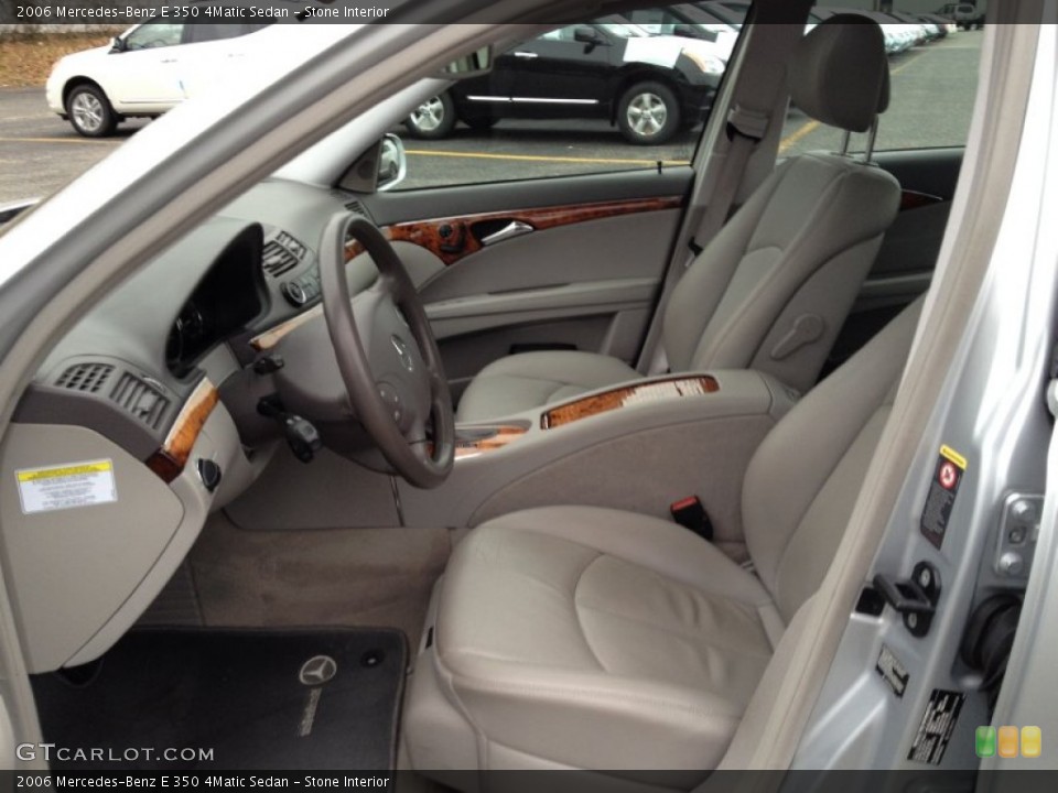 Stone Interior Front Seat for the 2006 Mercedes-Benz E 350 4Matic Sedan #77604044