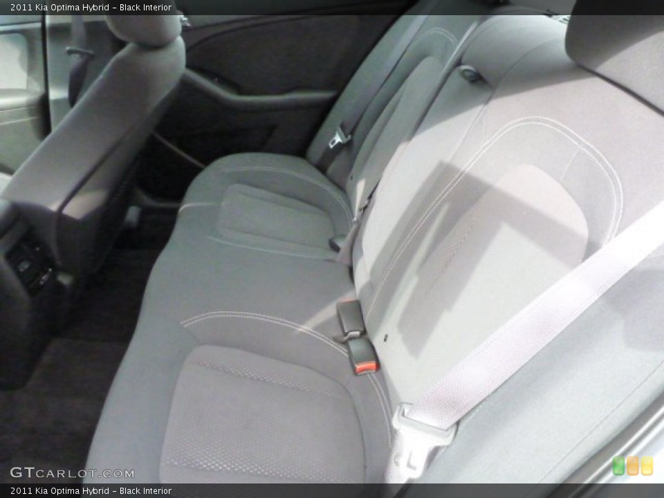Black Interior Rear Seat for the 2011 Kia Optima Hybrid #77605999