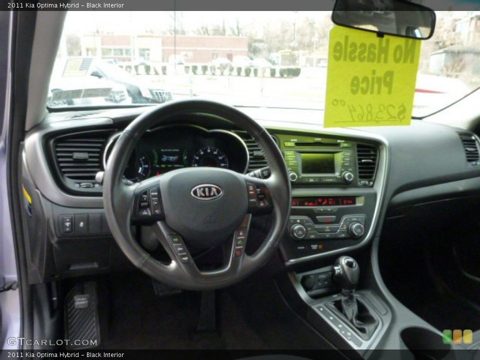 Black Interior Dashboard for the 2011 Kia Optima Hybrid #77606007