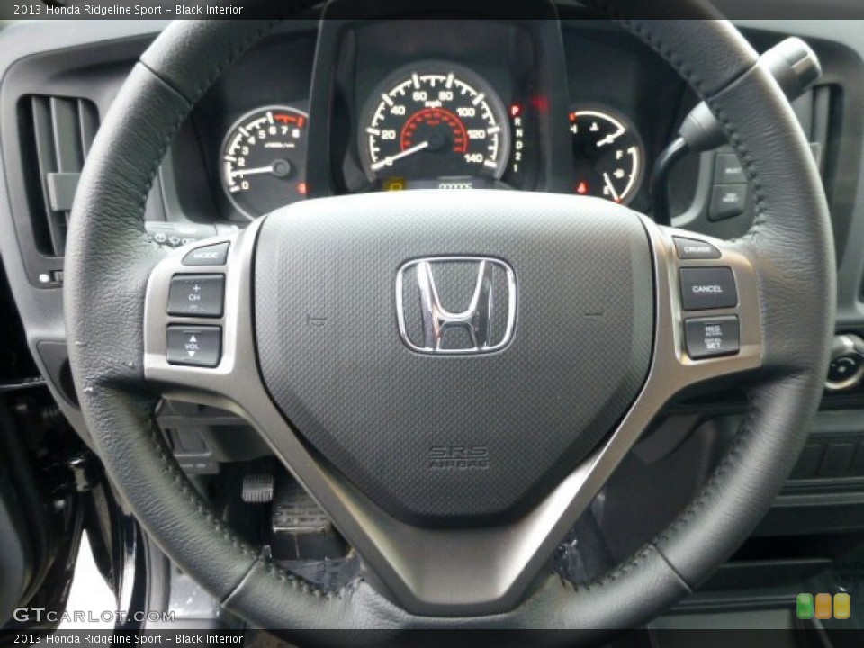 Black Interior Steering Wheel for the 2013 Honda Ridgeline Sport #77606580