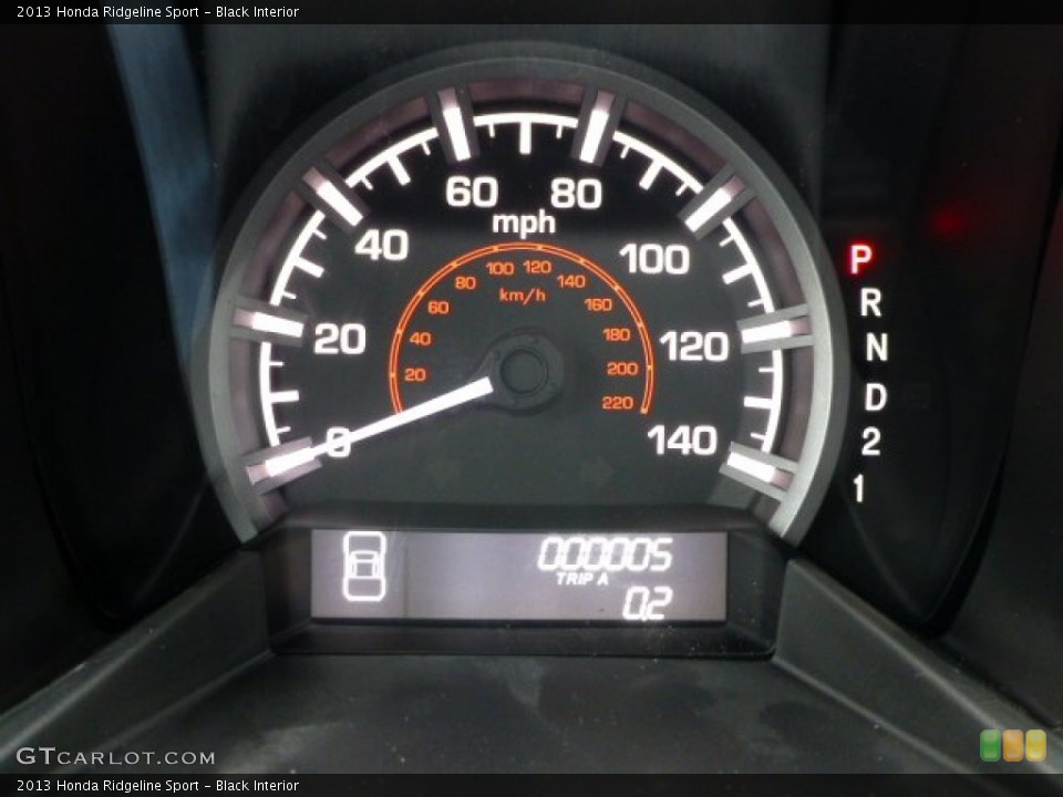 Black Interior Gauges for the 2013 Honda Ridgeline Sport #77606622