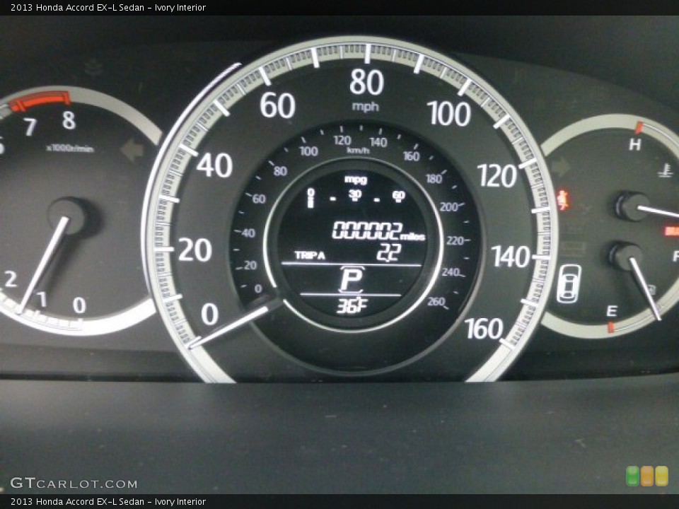 Ivory Interior Gauges for the 2013 Honda Accord EX-L Sedan #77607084