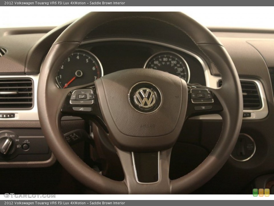 Saddle Brown Interior Steering Wheel for the 2012 Volkswagen Touareg VR6 FSI Lux 4XMotion #77607183