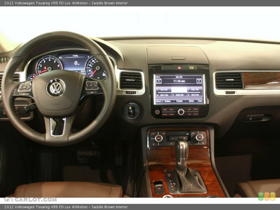 Saddle Brown Interior Dashboard for the 2012 Volkswagen Touareg VR6 FSI Lux 4XMotion #77607483