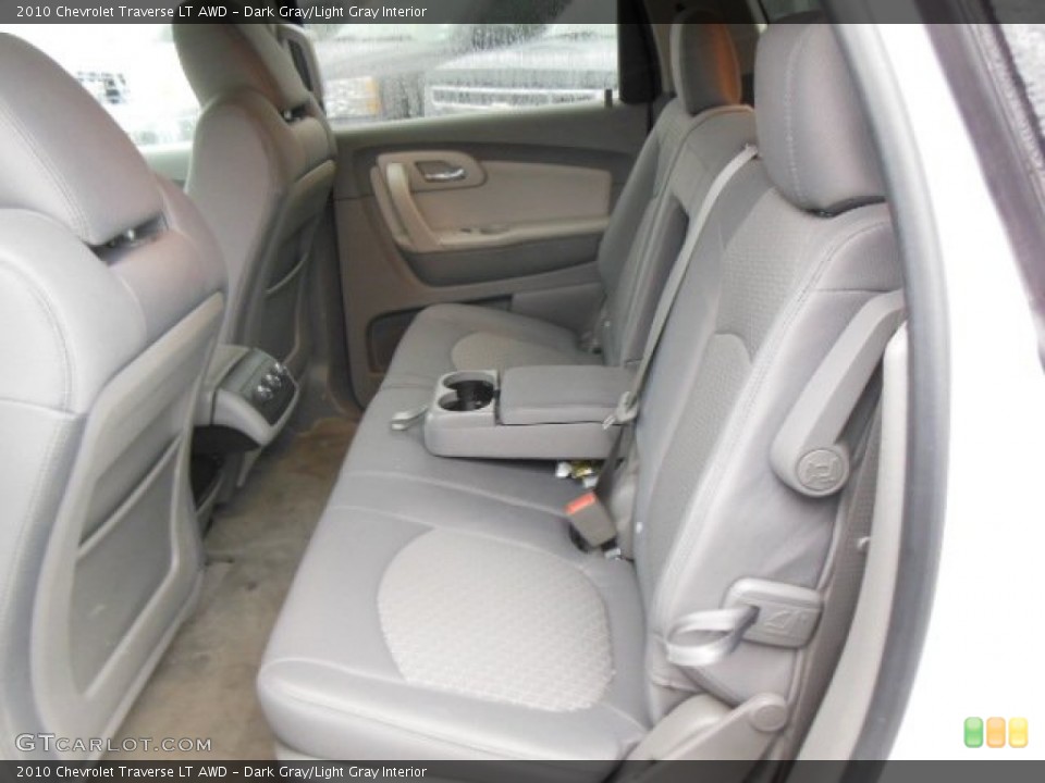 Dark Gray/Light Gray Interior Rear Seat for the 2010 Chevrolet Traverse LT AWD #77607498